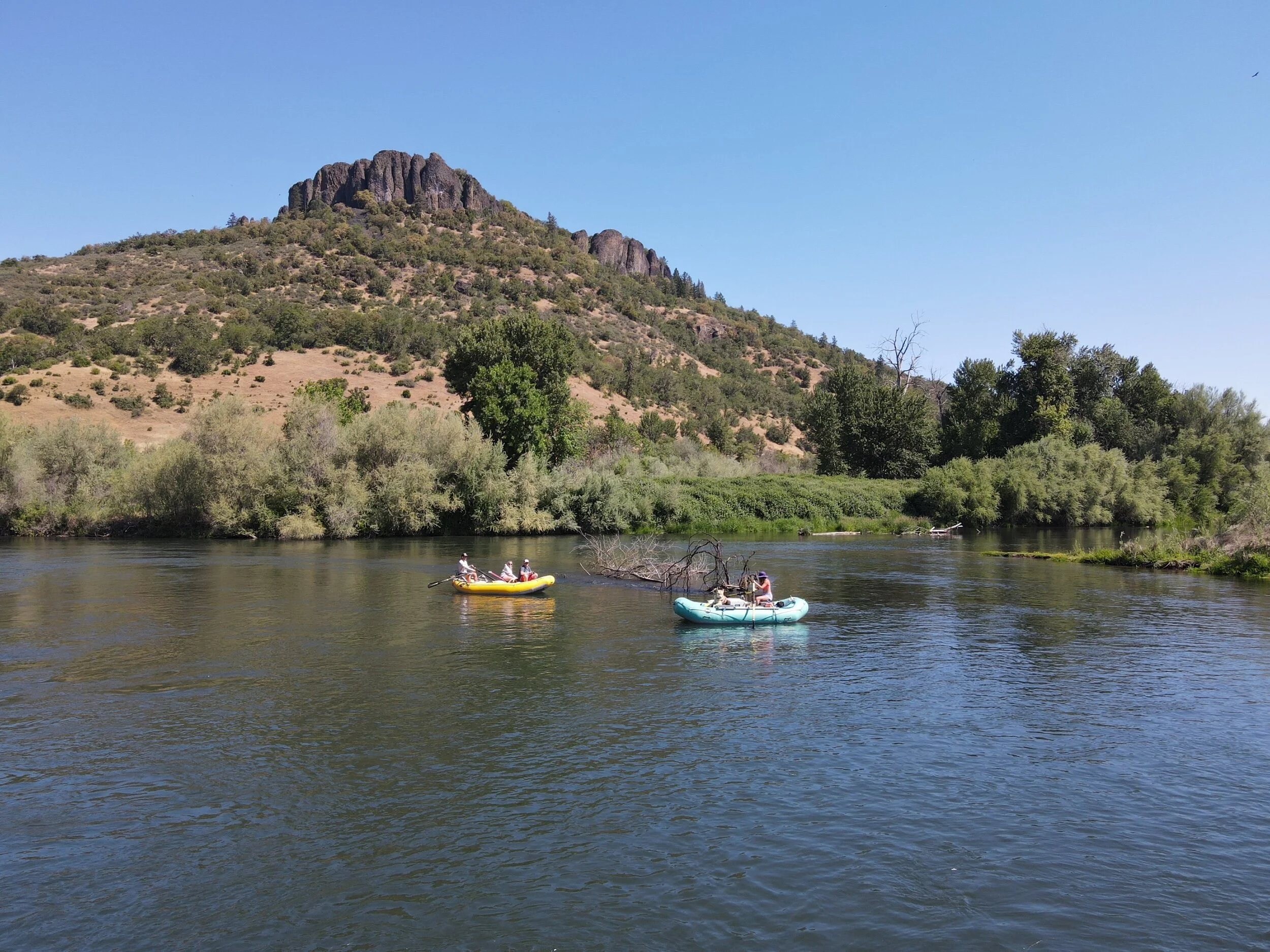 Family rafting trip near Table Rock Oregon